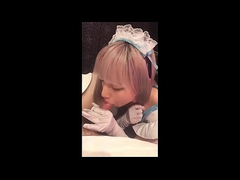❤️ 日本のアイドル「まゆか」、フレンチメイドのコスプレ、その1、ローションでフェラチオ、自慰行為 ❤️ 上質ポルノ ❌️❤